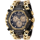 Invicta Reserve Gladiator Чёрные с Золотой Цепью Мужские Часы 58 мм - 46230